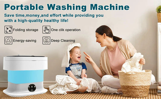 Powerful Mini Foldable Washing Machine with dryer and Foldable Washing Machine
